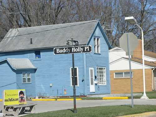Buddy Holly Platz im US-Bundesstaat Iowa